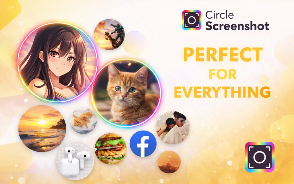 Perfect for Everything - Circle crop tool for profile pictures, avatars, thumbnails